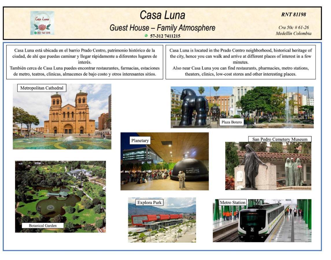 Casa Luna -Estrategica Ubicacion- Medellín Exterior foto